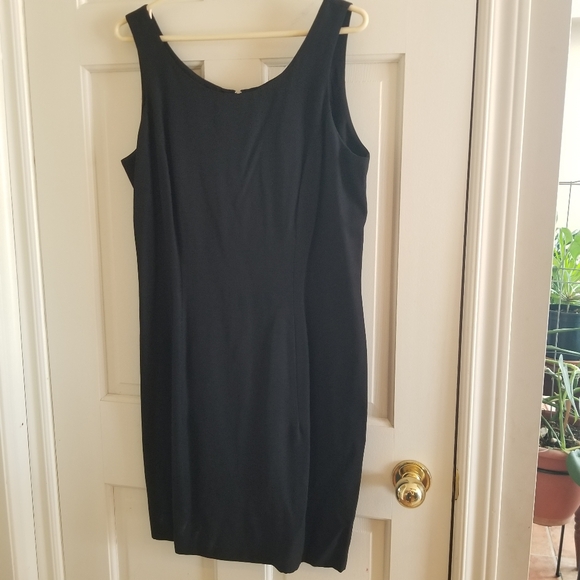 Vintage 80s style black dress with a gold detailed jacket size 14 dress - Picture 2 of 8